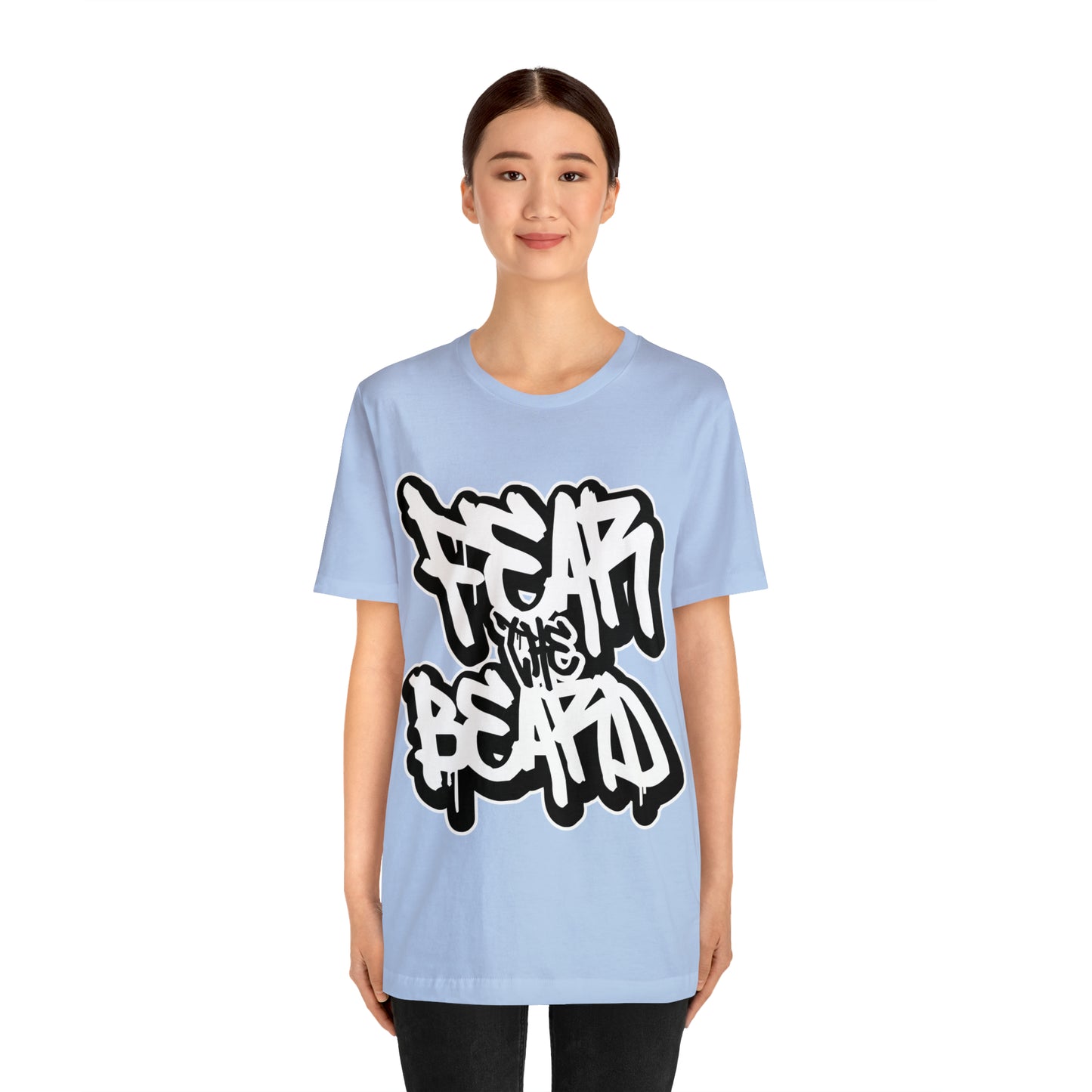 Fear The Beard Graffiti T-shirt, Bearded Man Shirt