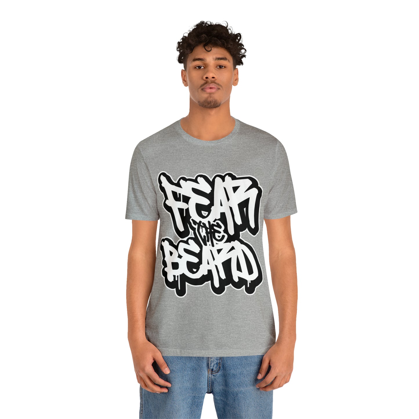 Fear The Beard Graffiti T-shirt, Bearded Man Shirt