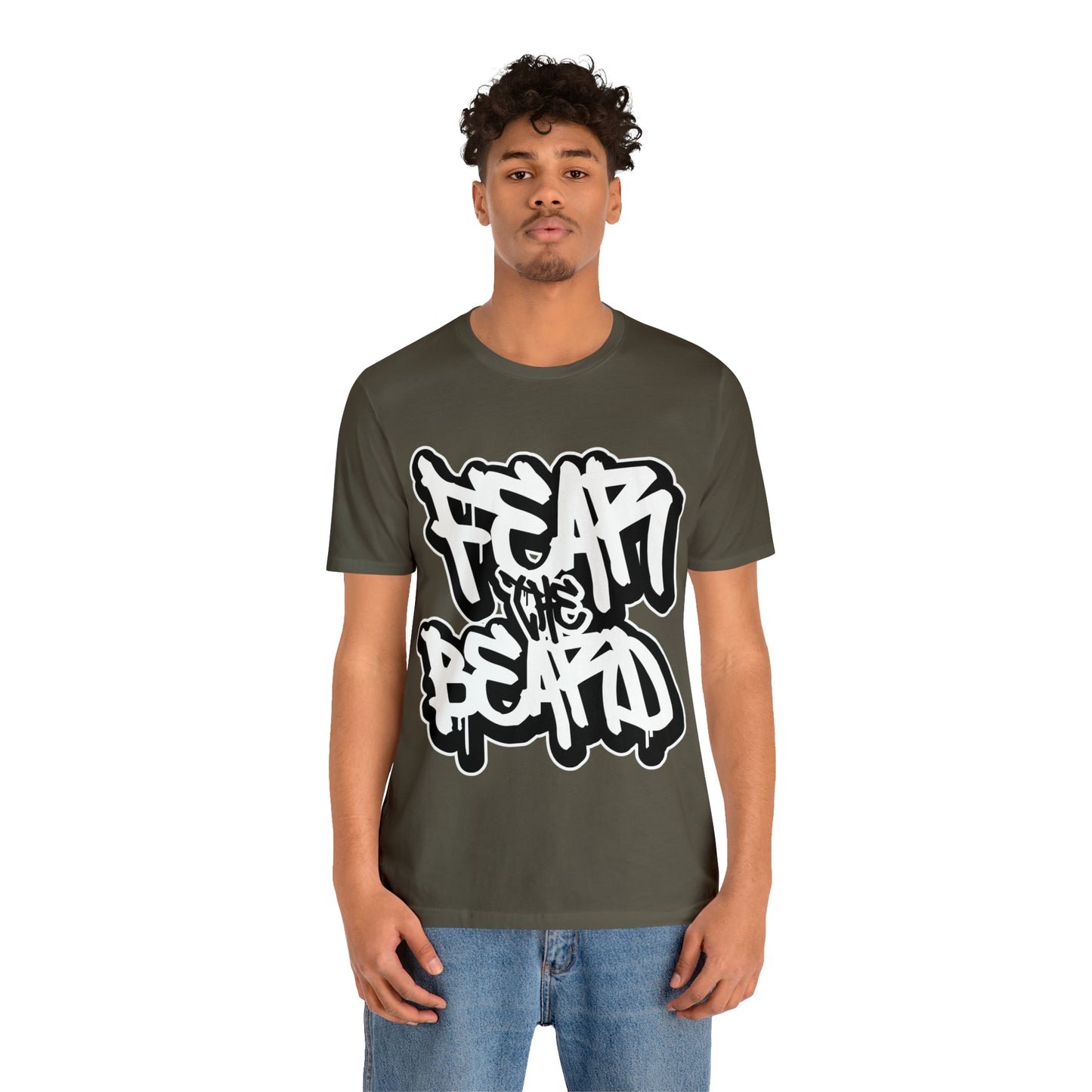 Fear The Beard Graffiti T-shirt, Bearded Man Shirt