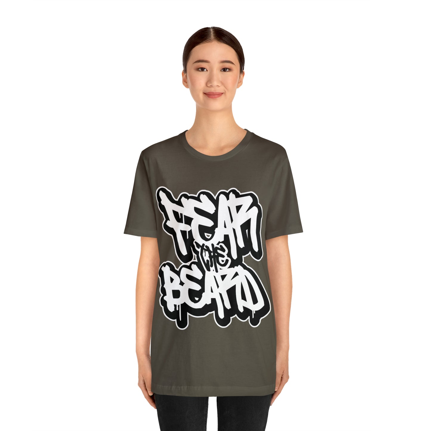 Fear The Beard Graffiti T-shirt, Bearded Man Shirt