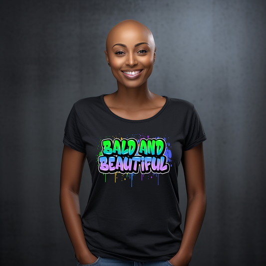 Bald & Beautiful Graffiti T-shirt