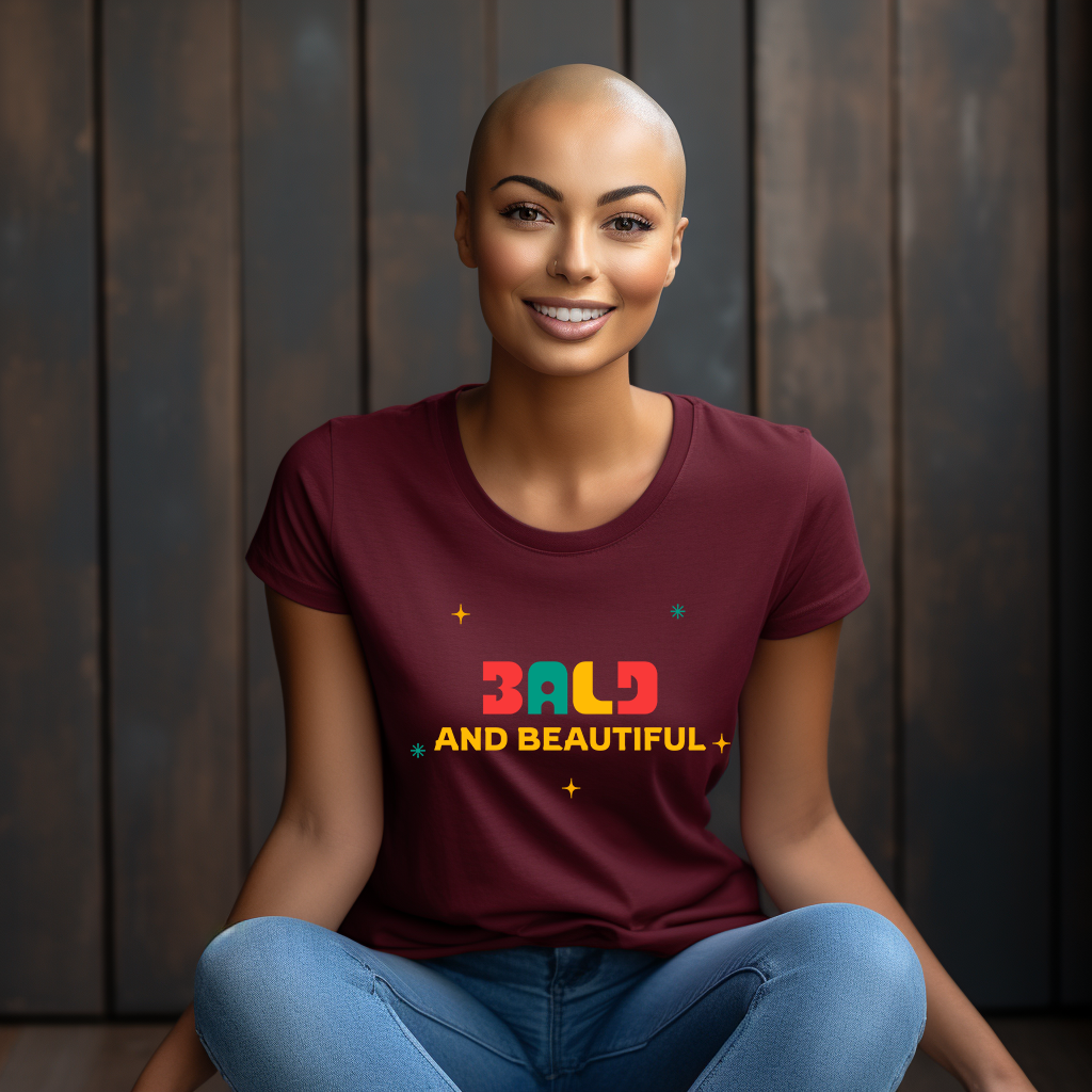 Bald and Beautiful, Bald Woman T-shirt