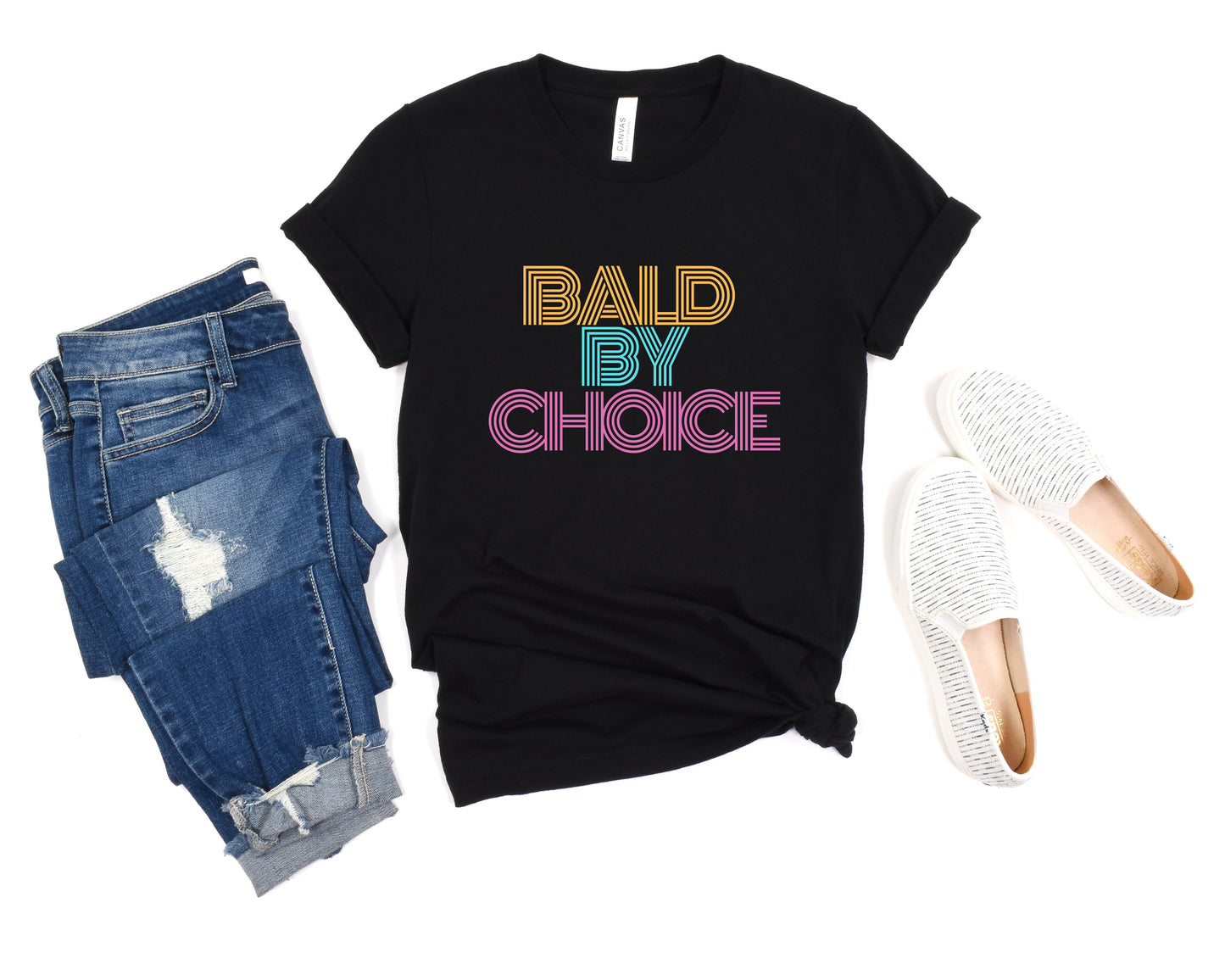 Bald By Choice, Bald Head Woman T-shirt