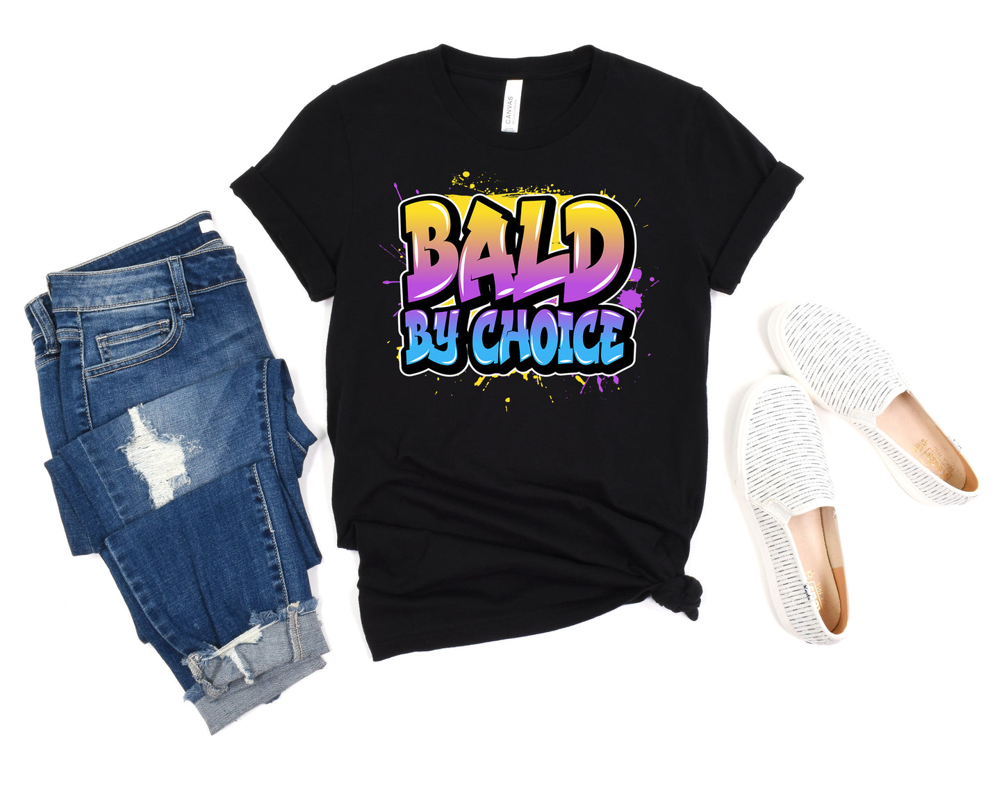 Bald By Choice T-shirt, Beautiful Bald Head Woman Tee