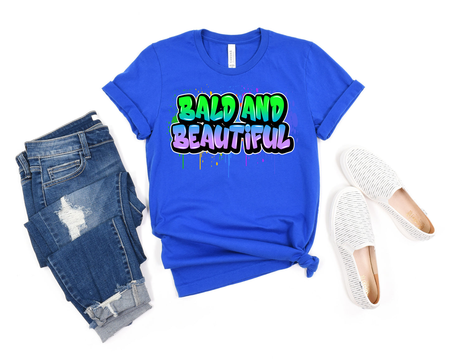 Bald & Beautiful Graffiti T-shirt