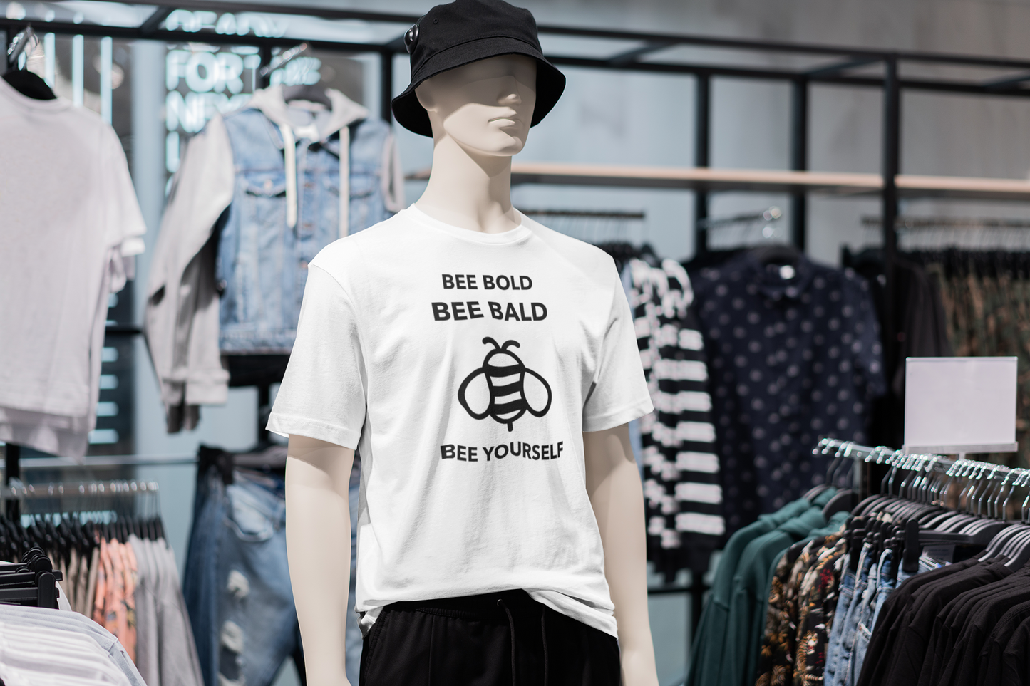 Bee Bold Bee Bald Bee Yourself T-Shirt, Bald Head Shirt