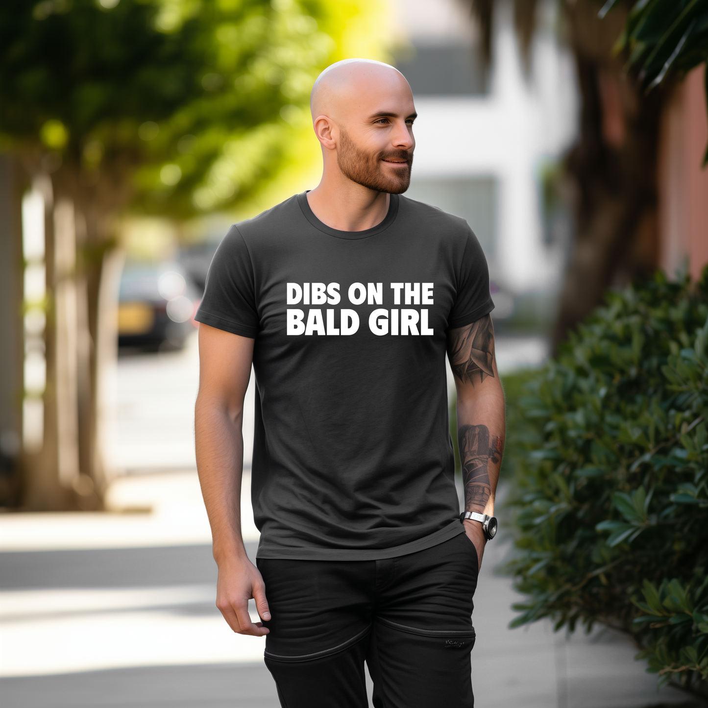 Dibs on The Bald Girl Tshirt