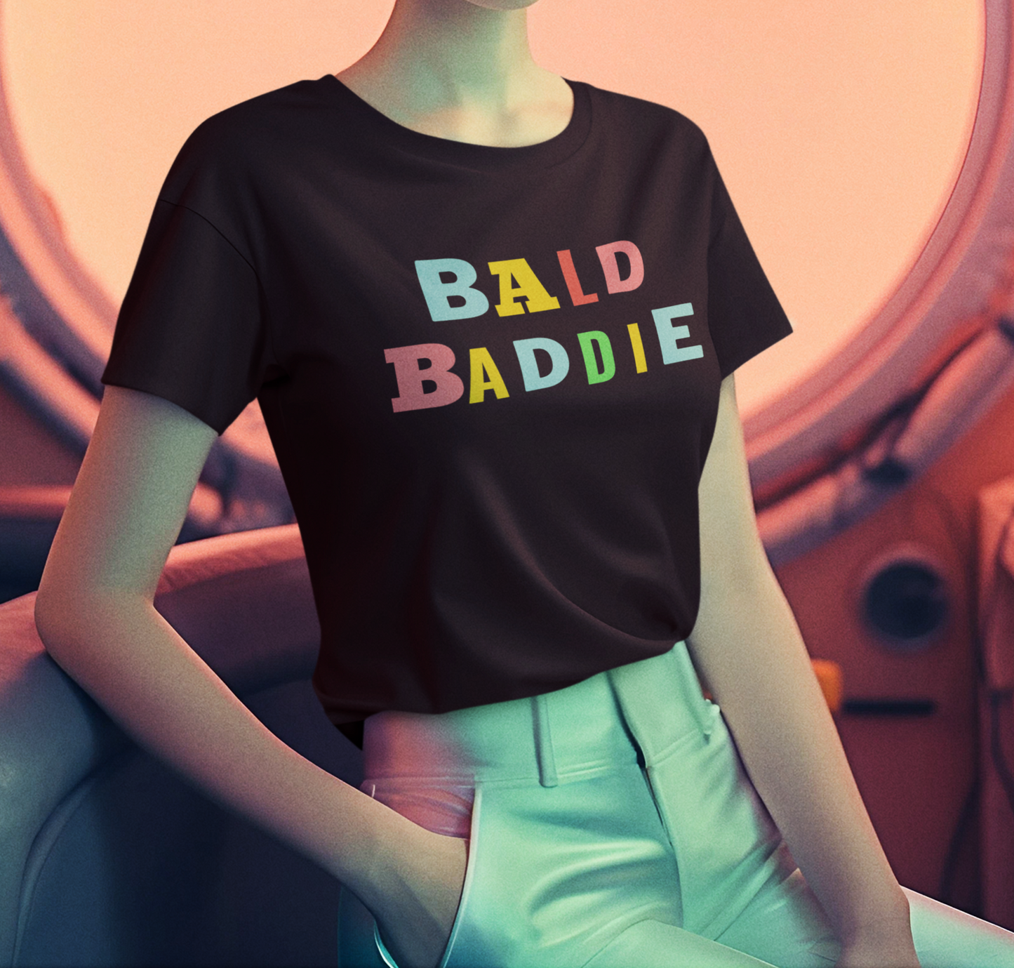 Bald Baddie Shirt | Confident Bald Woman T-shirt | Bald Head Tshirt