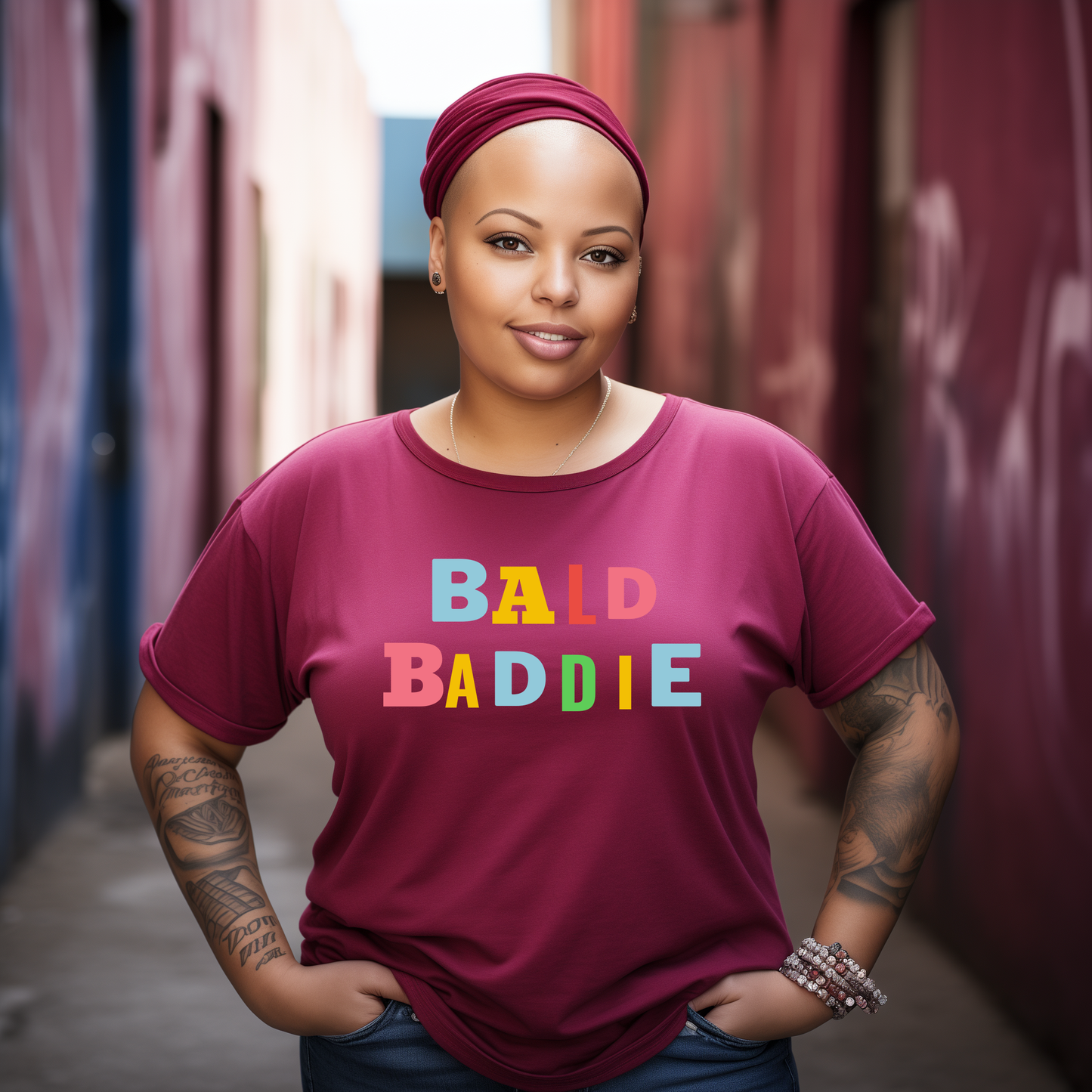 Bald Baddie Shirt | Confident Bald Woman T-shirt | Bald Head Tshirt